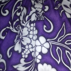 Girl’s Pa’u Hula Skirt Purple/White Floral Print